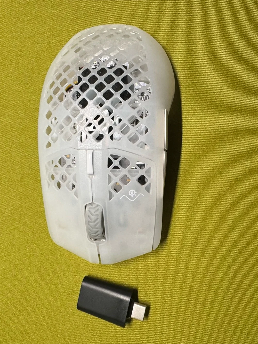 SteelSeries Aerox 3 Wireless Gaming Mouse Ghost White Protective Case Wireless
